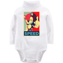 Детское боди с длинным рукавом с артом Speed (Sonic)