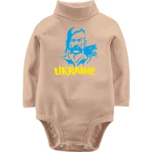 Детское боди с длинным рукавом с казаком "Ukraine"