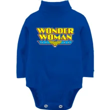 Дитяче боді з довгим рукавом з написом Wonder Woman