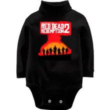 Детское боди с длинным рукавом с постером к Red Dead Redemption 2
