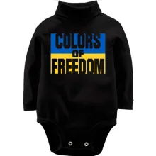 Детское боди с длинным рукавом с принтом COLORS OF FREEDOM