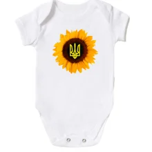 Дитяче боді Соняшник з гербом України