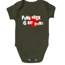 Детское боди Punk rock is not crime
