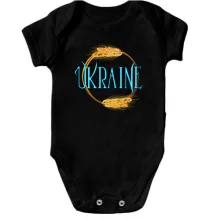 Детское боди Ukraine (кольцо из колосков)