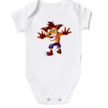 Детское боди с иллюстрированным Crash Bandicoot