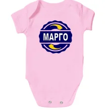 Детское боди с именем Марго в круге