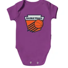 Детское боди с логотипом Basketball
