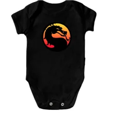 Детское боди с логотипом Mortal Kombat
