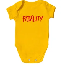 Детское боди с надписью Fatality (Mortal Kombat)