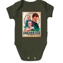 Детское боди с обложкой игры Uncharted