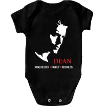 Дитяче боді з принтом Dean Winchester