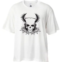Футболка oversize Череп з трояндами (2)