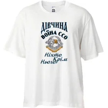 Футболка Oversize Девушка воина ССО 