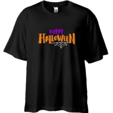 Футболка Oversize Happy Halloween (надпись)