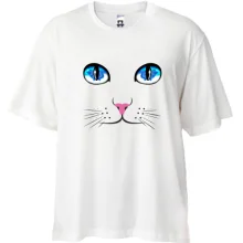Футболка Oversize Кошачьи глаза