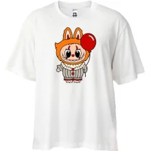 Футболка oversize Labubu Pennywise