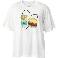Футболка Oversize Love fast food
