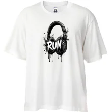 Футболка oversize Навушники Run