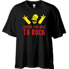 Футболка Oversize Never too old to rock!