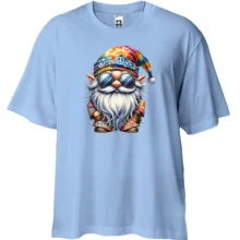 Футболка Oversize Новогодний гном-хиппи