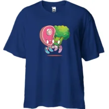Футболка Oversize Vegetables and meat are friends