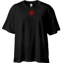 Футболка oversize з Тризубом ОУН (міні) (Вишивка)