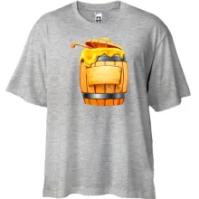 Футболка Oversize с бочкой мёда