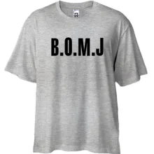 Футболка oversize з логотипом B O M J