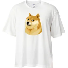 Футболка oversize з мемом wow doge
