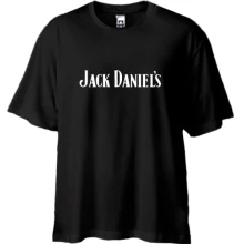 Футболка Oversize с надписью Jack Daniels