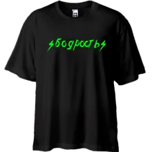 Футболка oversize з написом 