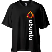 Футболка oversize ubuntu. Men.