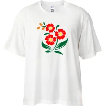 Футболка oversize усміхнені тюльпанчики