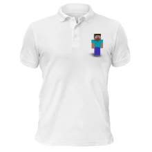 Футболка поло Minecraft Стив (2)