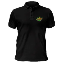 Футболка поло с вышитой эмблемой Minnesota Wild (Вышивка)