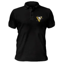 Чоловіча футболка-поло Pittsburgh Penguins з вишитою емблемою (Вишивка)
