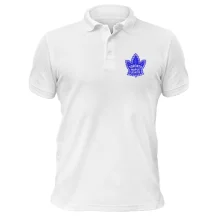 Футболка поло с вышитой эмблемой Toronto Maple Leafs (Вышивка)
