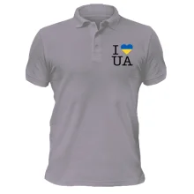 Футболка поло "I ♥ UA"