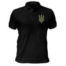 Мужская футболка-поло с гербом "StandWithUkraine"