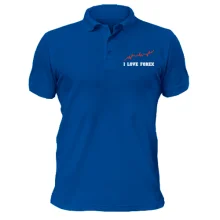 Футболка поло с надписью "I love forex"