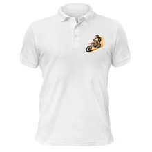 Футболка поло с принтом Мотокросс