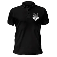 Футболка поло с волком (этно)