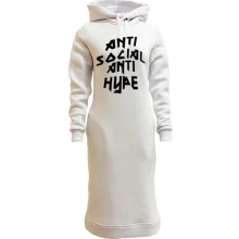 Худи платье Anti Social Anti Hype