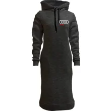 Худи платье с вышитым логотипом Audi (Вышивка)