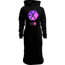 Худі сукня EXO (рожевий логотип)