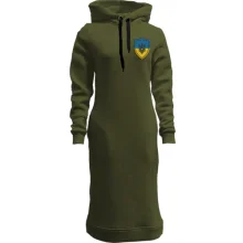 Худи платье Шеврон із Тризубом (Вышивка)
