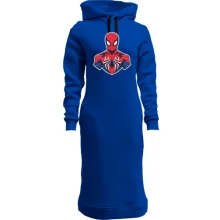 Худи платье Spider-Man с белой эмблемой
