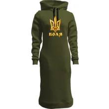 Худи платье c тризубом "Воля"