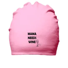 Бавовняна шапка Mama needs Wine
