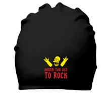 Хлопковая шапка Never too old to rock!